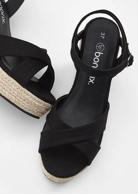 Sandalett med kilklack, bonprix