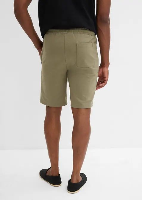 Trikåbermudas med fickor med dragkedja, bonprix