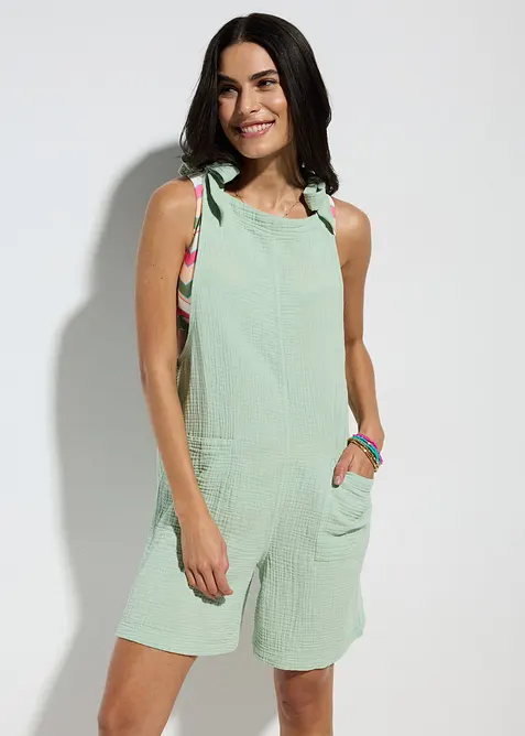 Strandjumpsuit i muslin, bonprix