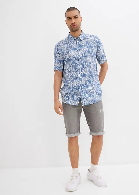 Kortärmad skjorta av viskos, bonprix