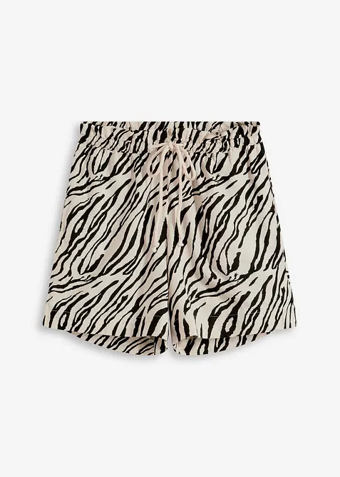 Paperbag-shorts med snörning, bonprix