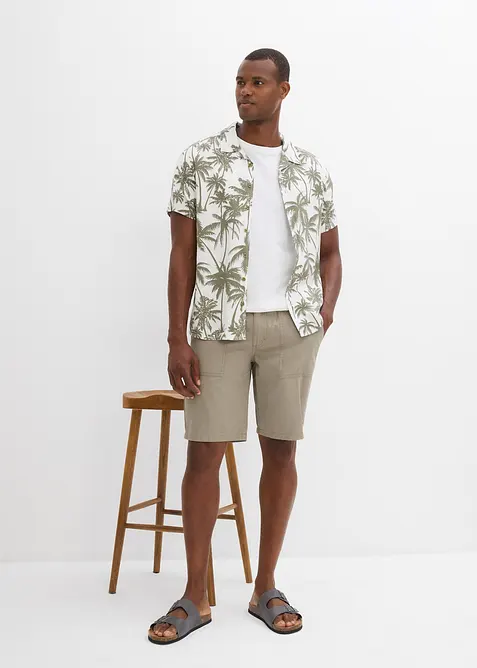 Shorts av ren bomull, Regular Fit, bonprix