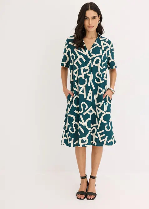 Viskosklänning, bonprix