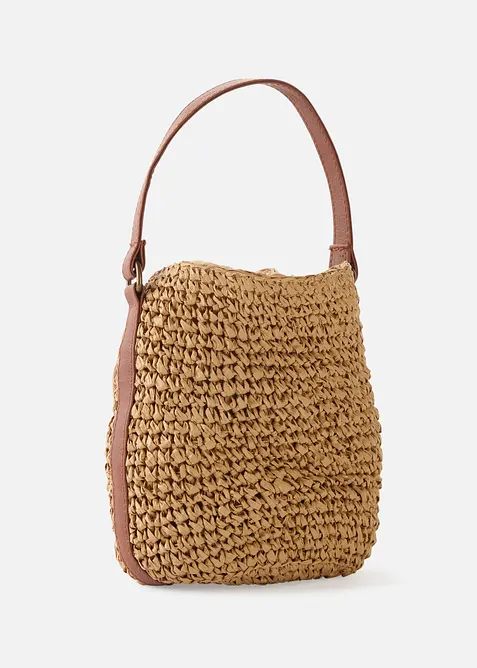 Påsväska med halmlook, bonprix