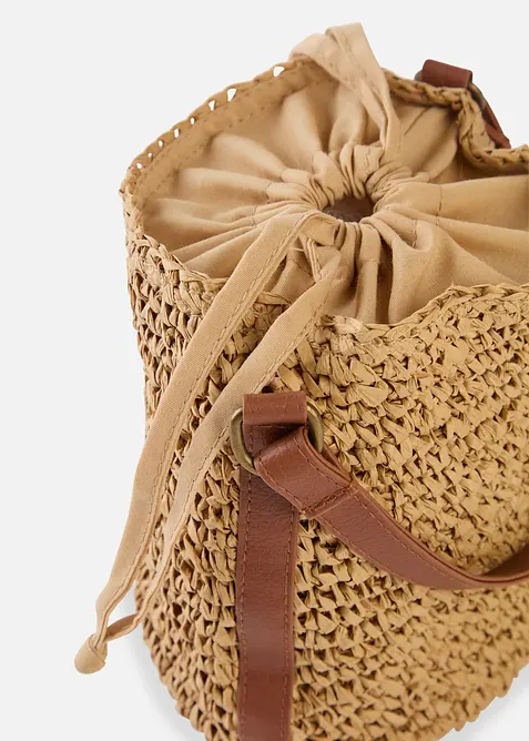 Påsväska med halmlook, bonprix