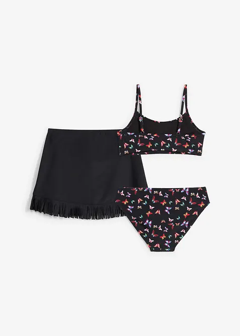 Bikini och kjol (3 delar), bonprix