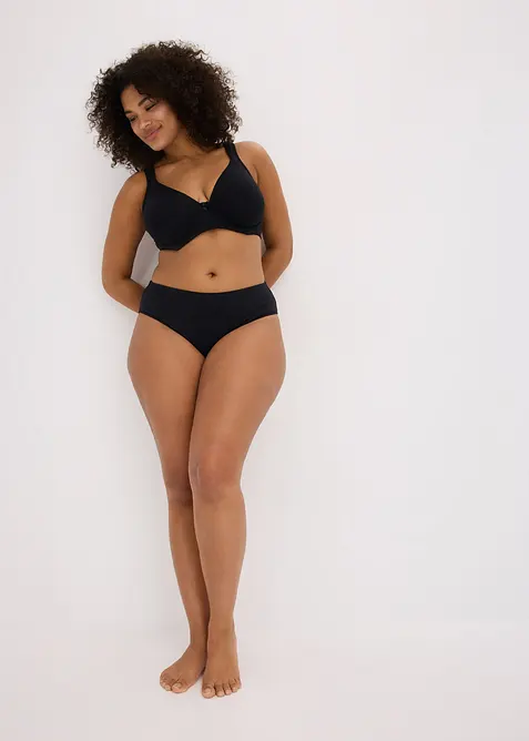 T-shirtbehå i minimizermodell med bygel, med ekologisk bomull (2-pack), bonprix