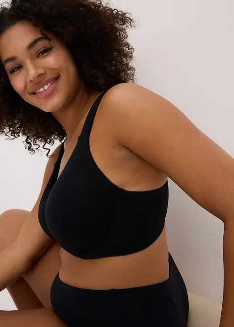 T-shirtbehå i minimizermodell med bygel, med ekologisk bomull (2-pack), bonprix