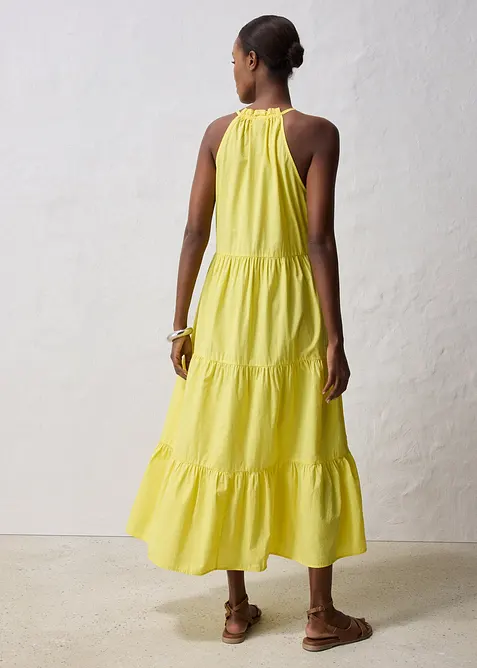 Klänning med sidenandel, bonprix