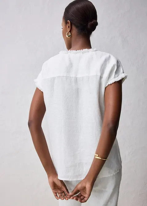 Blustunika i rent linne, bonprix