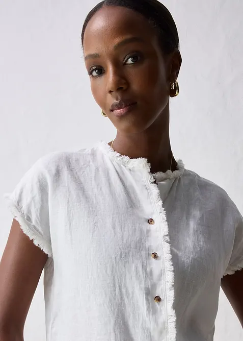 Blustunika i rent linne, bonprix