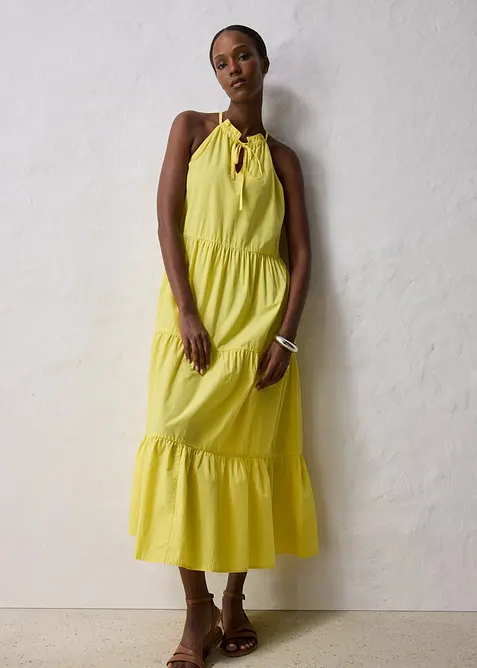 Klänning med sidenandel, bonprix