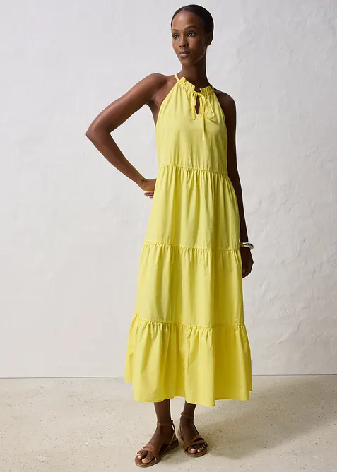 Klänning med sidenandel, bonprix