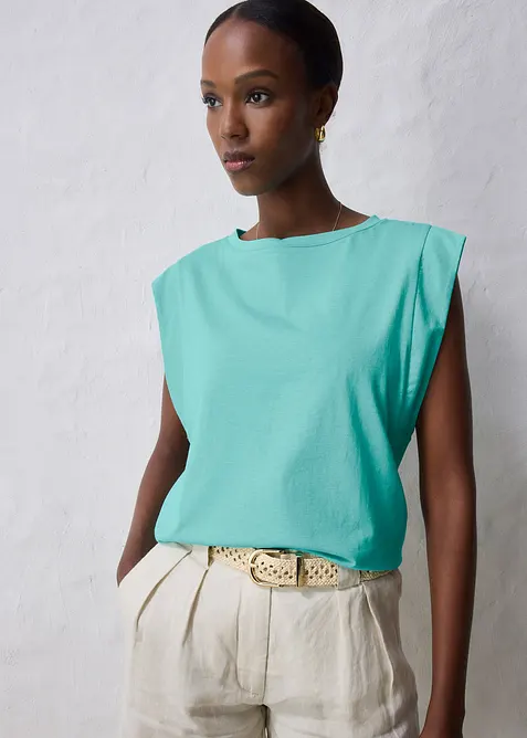 Topp med sidenandel, bonprix