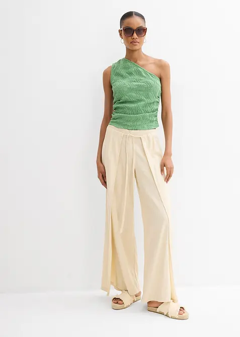 One shoulder-linne i material med struktur, bonprix