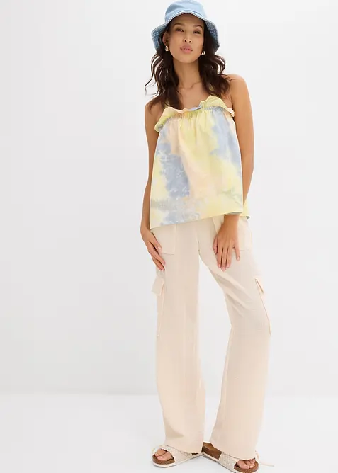 Bluslinne i ren bomull, bonprix