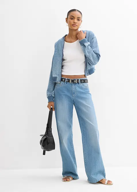 Figurn&auml;ra topp i ren ekologisk bomull, bonprix