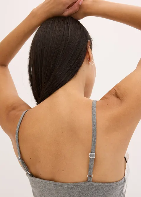 Nattlinne med smala axelband, bonprix