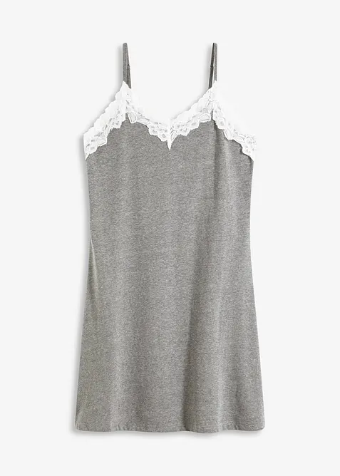 Nattlinne med smala axelband, bonprix