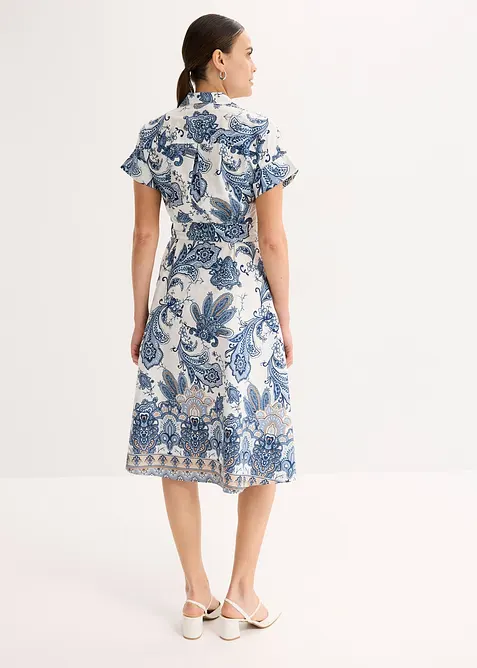 Klänning med knytband, bonprix