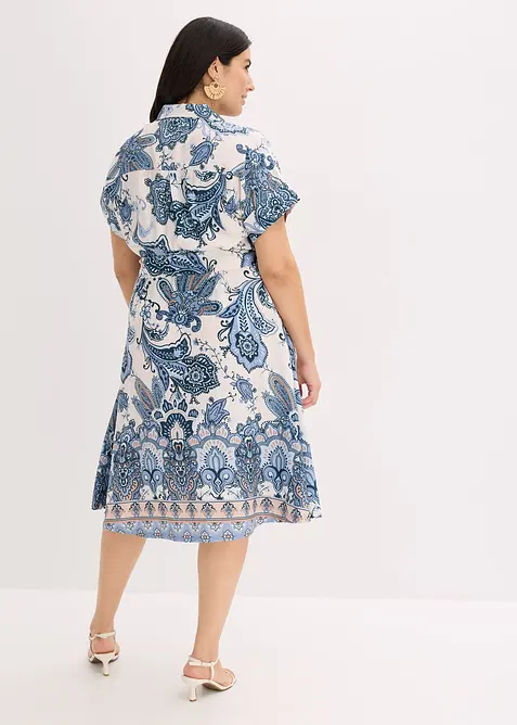 Kl&auml;nning med knytband, bonprix