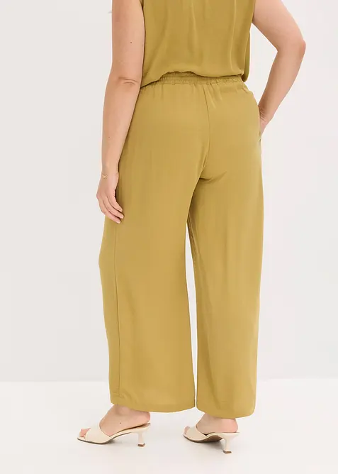 Byxa i material med struktur, bonprix