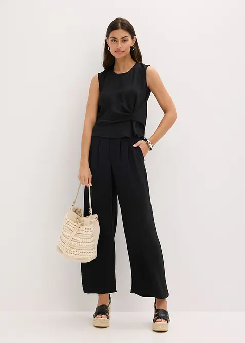 Bluslinne med knutdetalj, bonprix