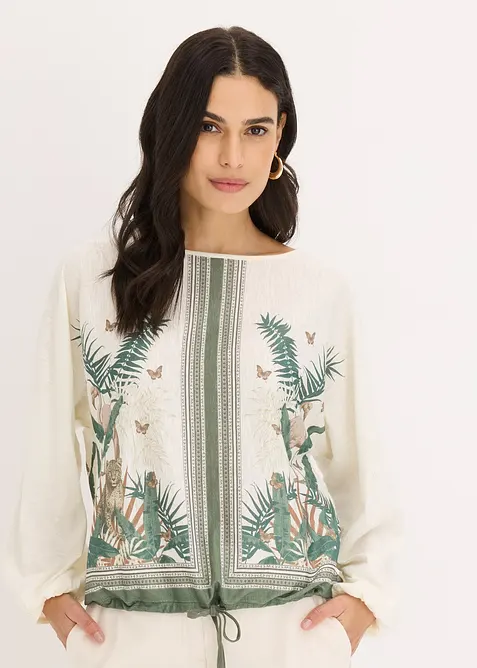 M&ouml;nstrad tunikatopp, bonprix