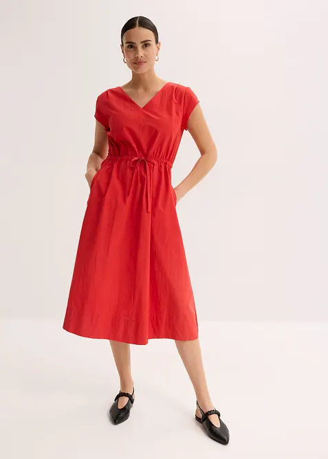 Klänning i bomullspoplin, bonprix