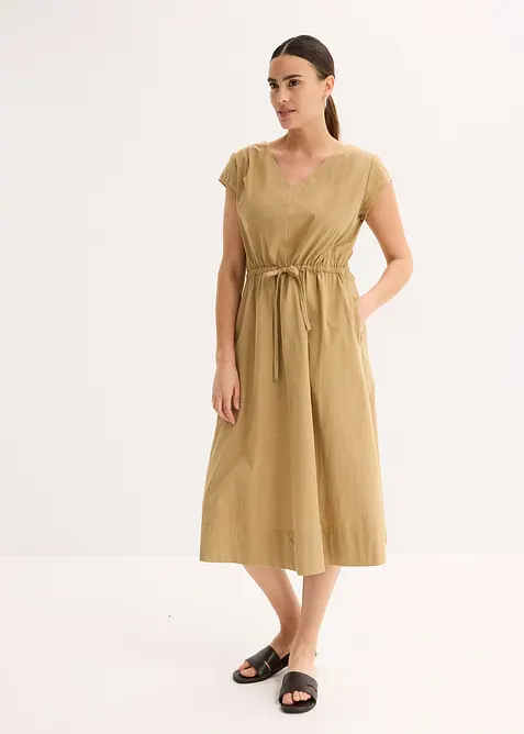 Kl&auml;nning i bomullspoplin, bonprix