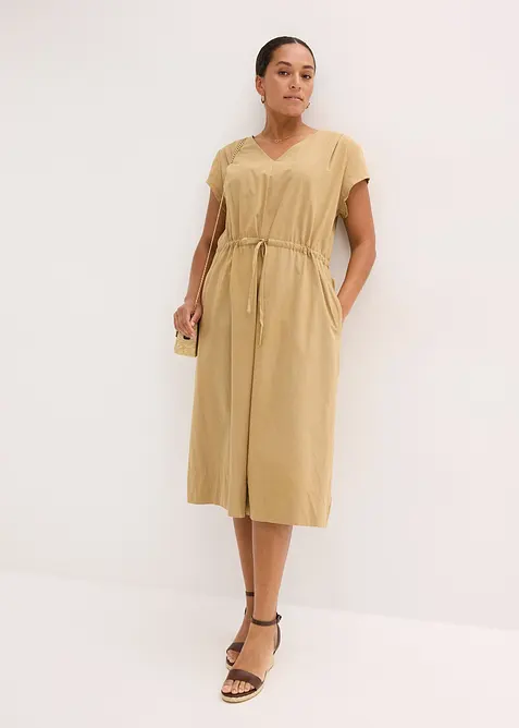 Kl&auml;nning i bomullspoplin, bonprix