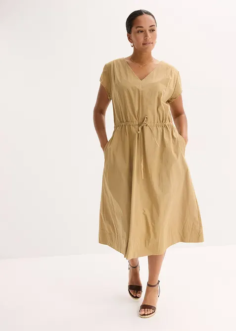 Kl&auml;nning i bomullspoplin, bonprix