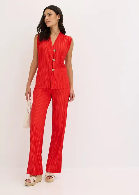 Plisserad jerseybyxa, bonprix