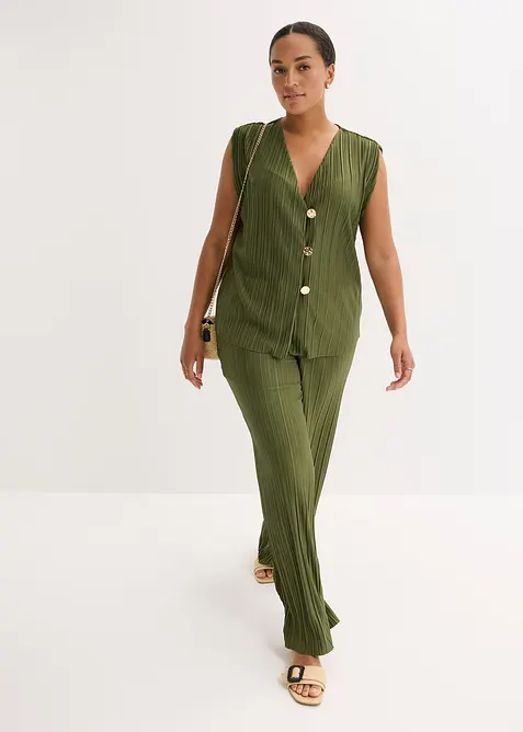 Plisserat linne, bonprix