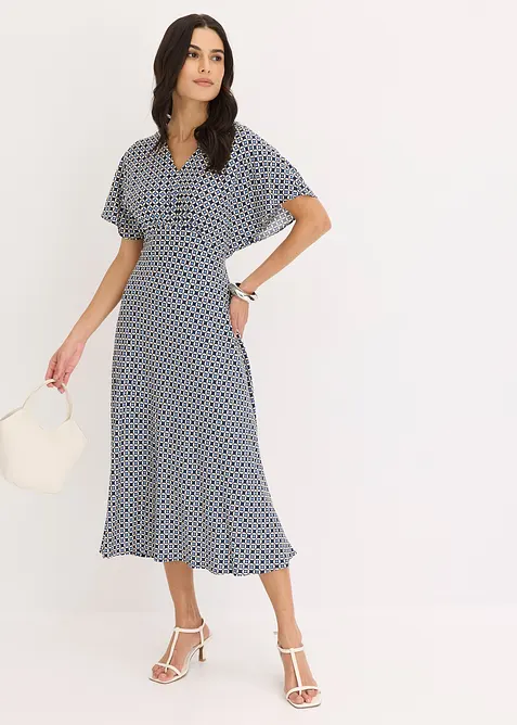 Klänning av böljande viskos, bonprix