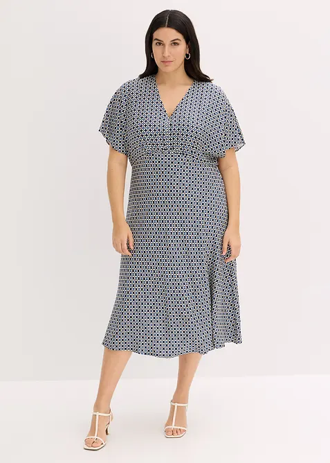 Klänning av böljande viskos, bonprix