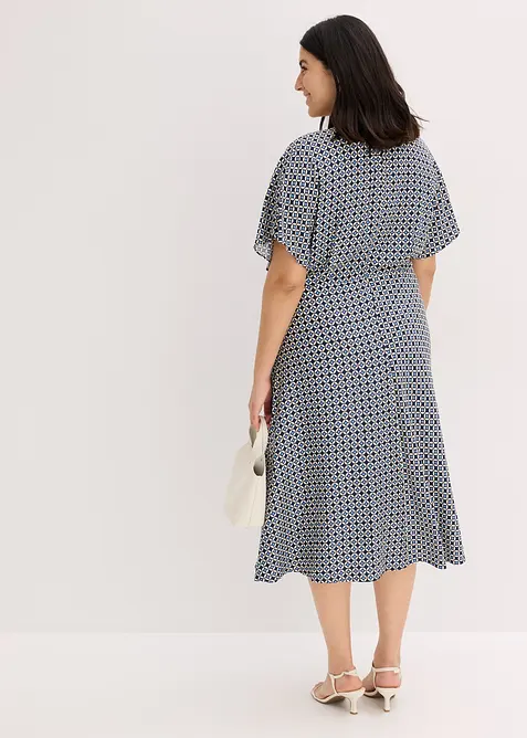 Klänning av böljande viskos, bonprix