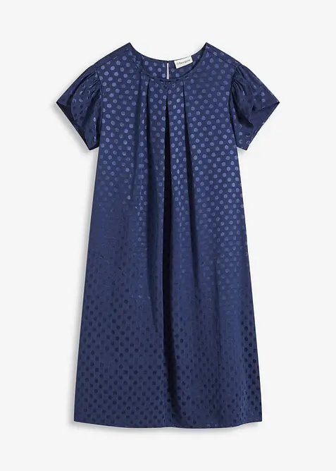 Jacquardkl&auml;nning med lagda veck, bonprix