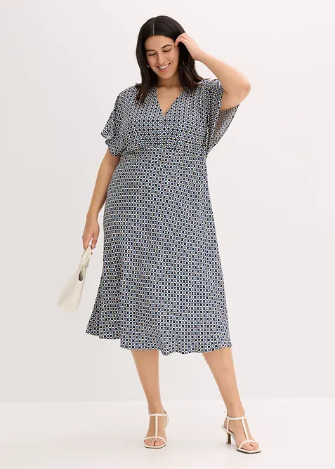 Klänning av böljande viskos, bonprix