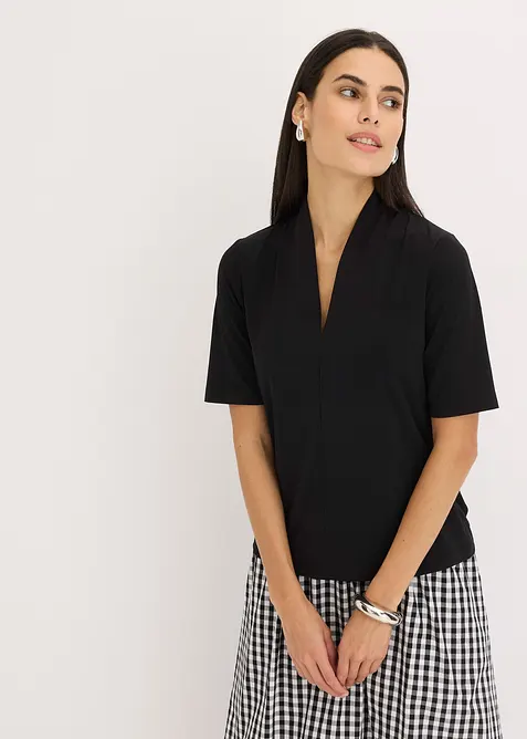 Topp med uppst&aring;ende krage, bonprix