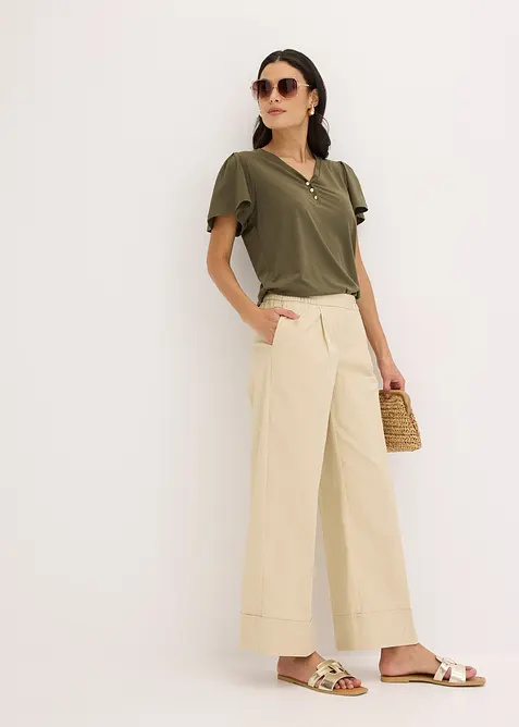 Topp med knappar, bonprix