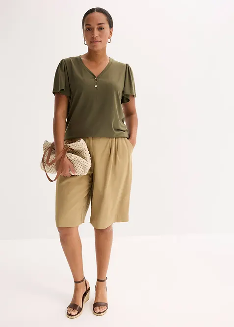 Topp med knappar, bonprix