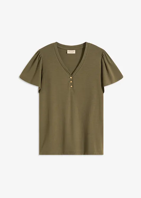 Topp med knappar, bonprix