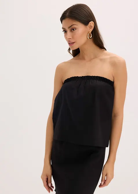 Bluslinne med linneandel, bonprix