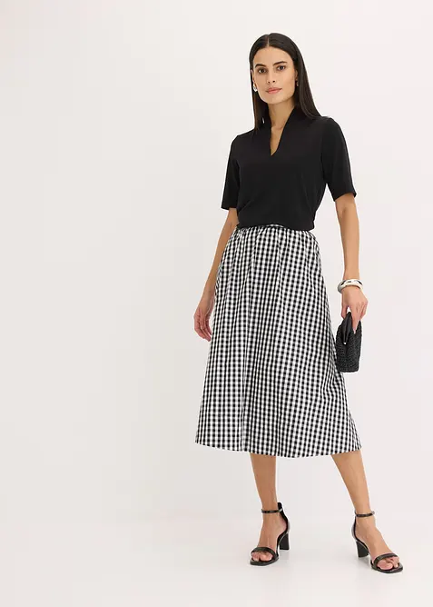 Topp med uppst&aring;ende krage, bonprix