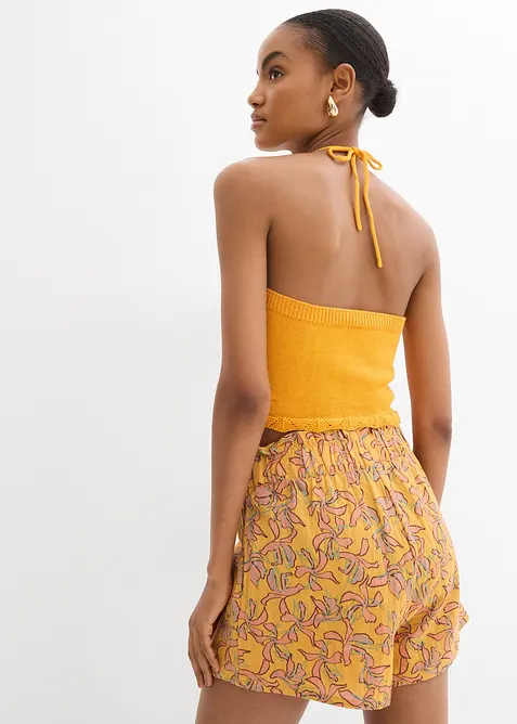 Stickat halternecklinne, bonprix