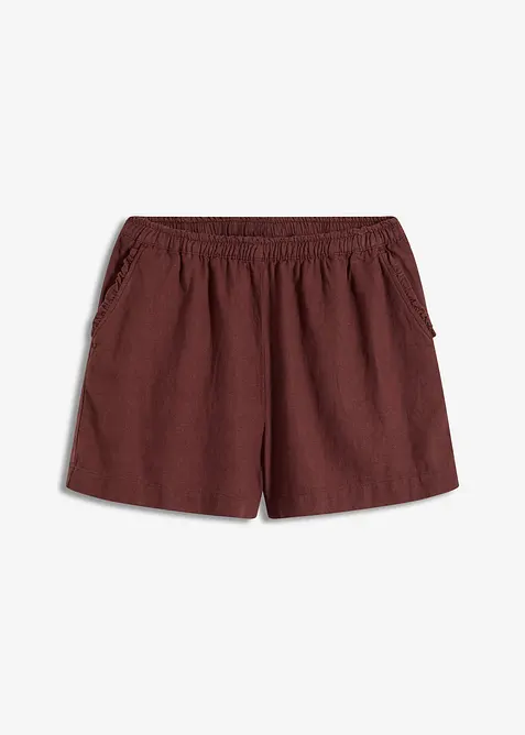 Shorts med viss del linne, bonprix