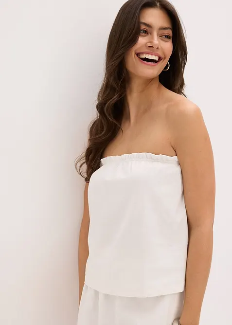 Bluslinne med linneandel, bonprix