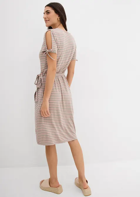 Omlottklänning av stretchig viskos, bonprix