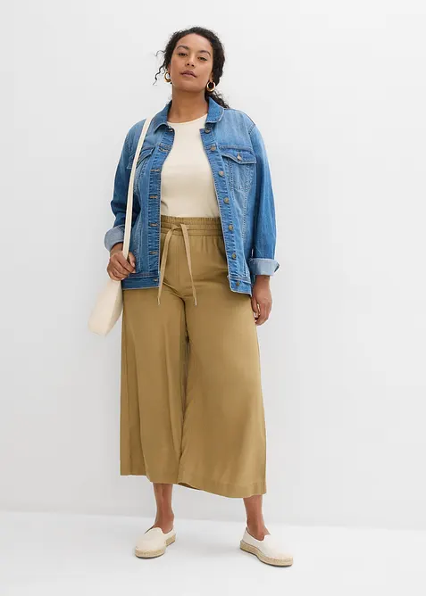 Dra p&aring;-byxa av Tencel i 7/8-l&auml;ngd, bonprix